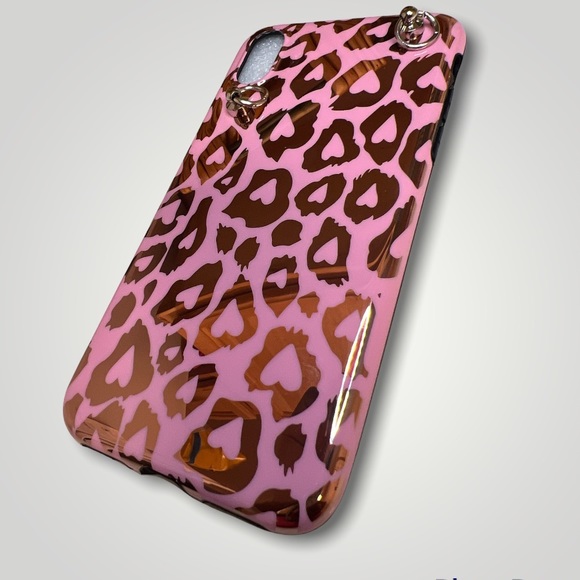 Pink GLAM Animal Print iPhone Case w/Strap or Lanyard - Picture 9 of 10